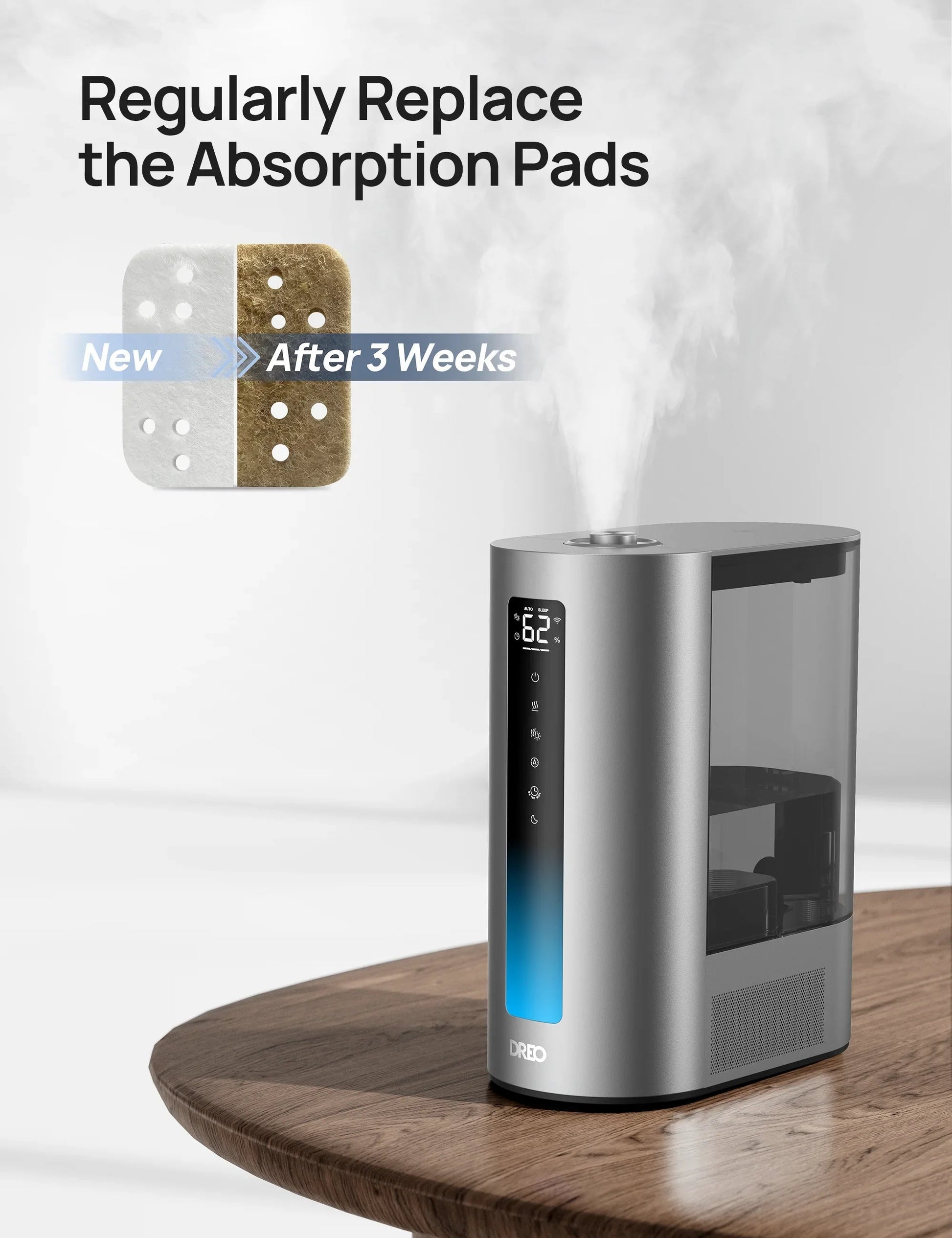 Mineral Absorption Pads for Humidifiers - 16-Pack - DREO