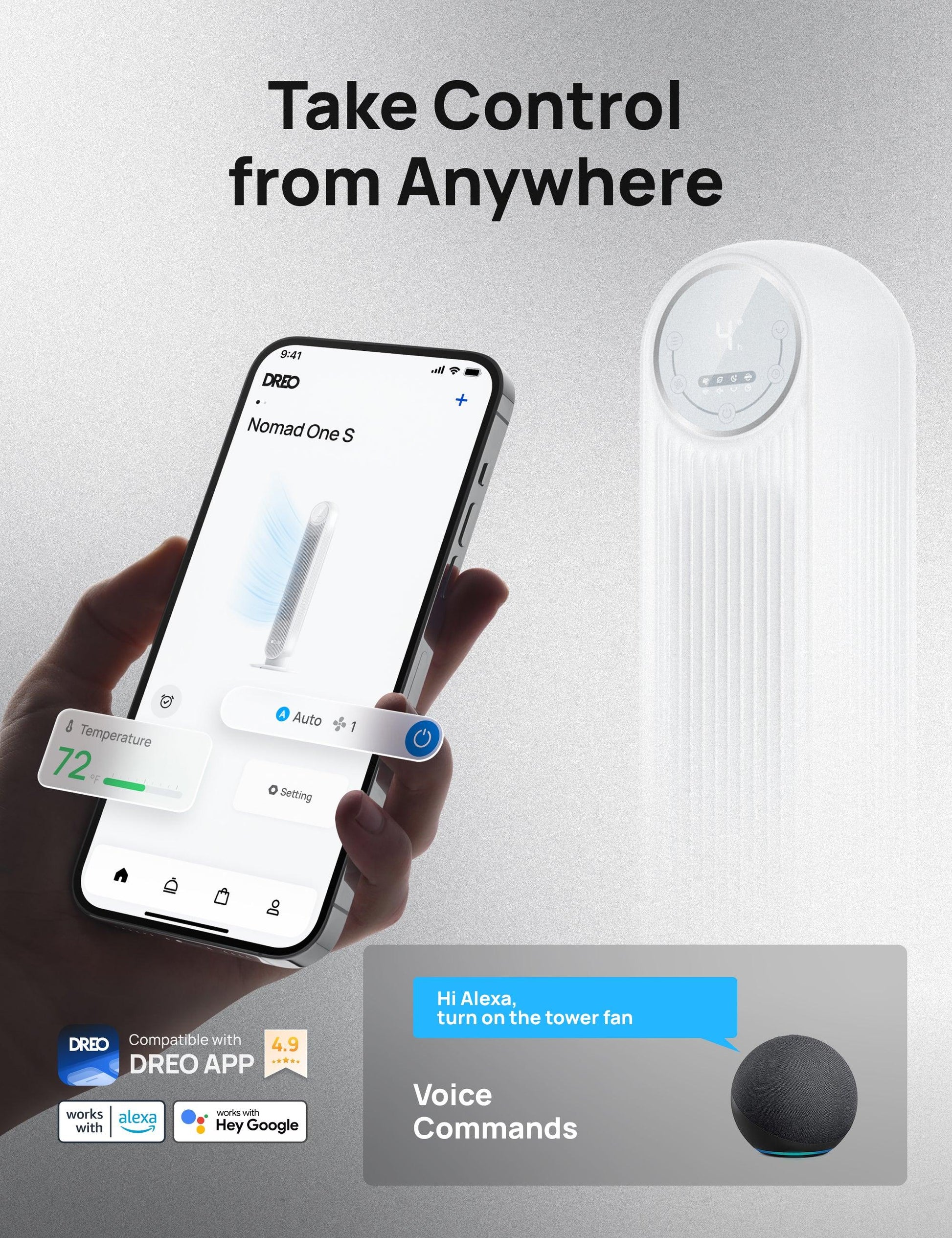 Smart Tower Fan Nomad One S - DREO