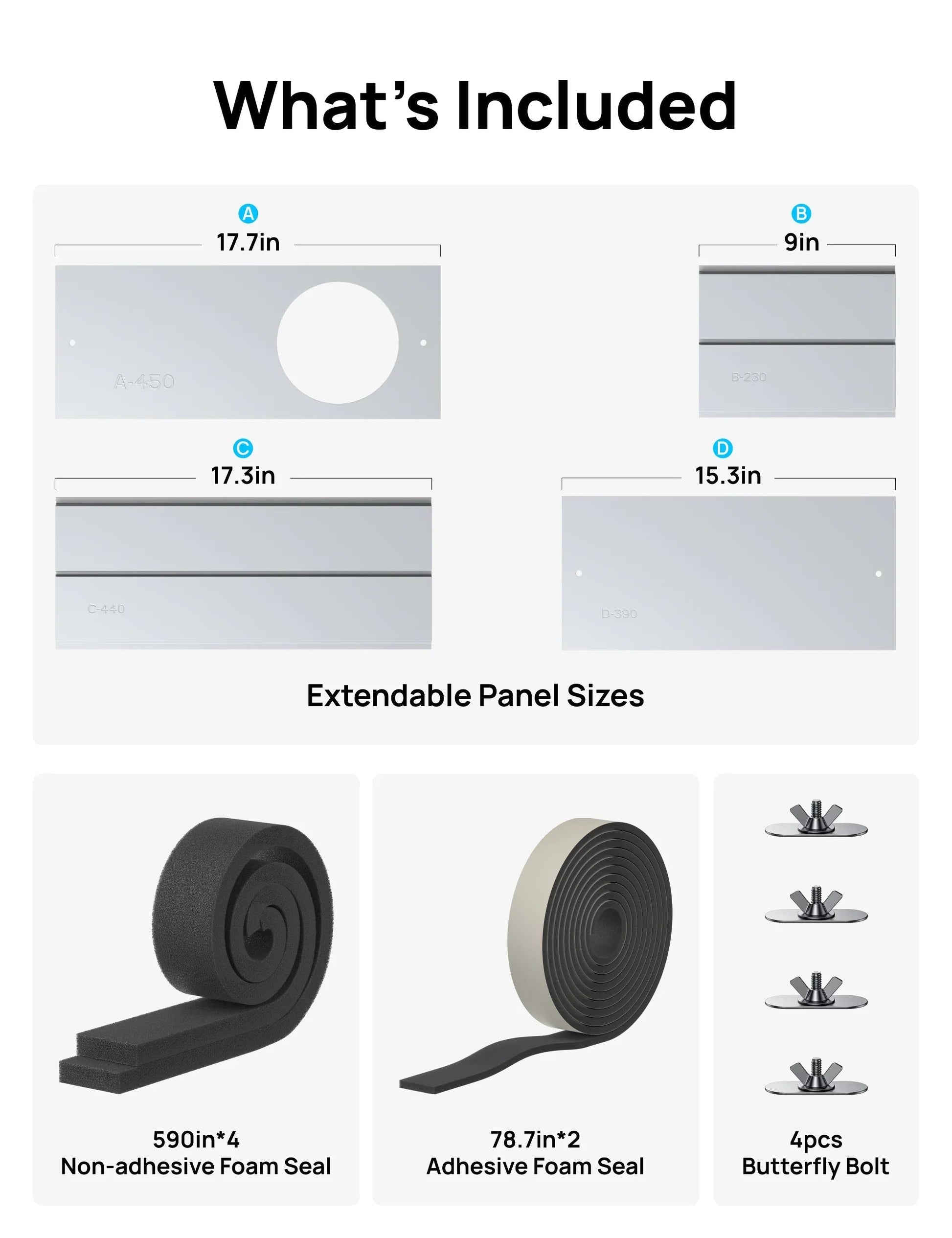 DREO Portable Air Conditioner Single Hose Kit (AC318S, AC319S, AC515S, AC516S) - DREO