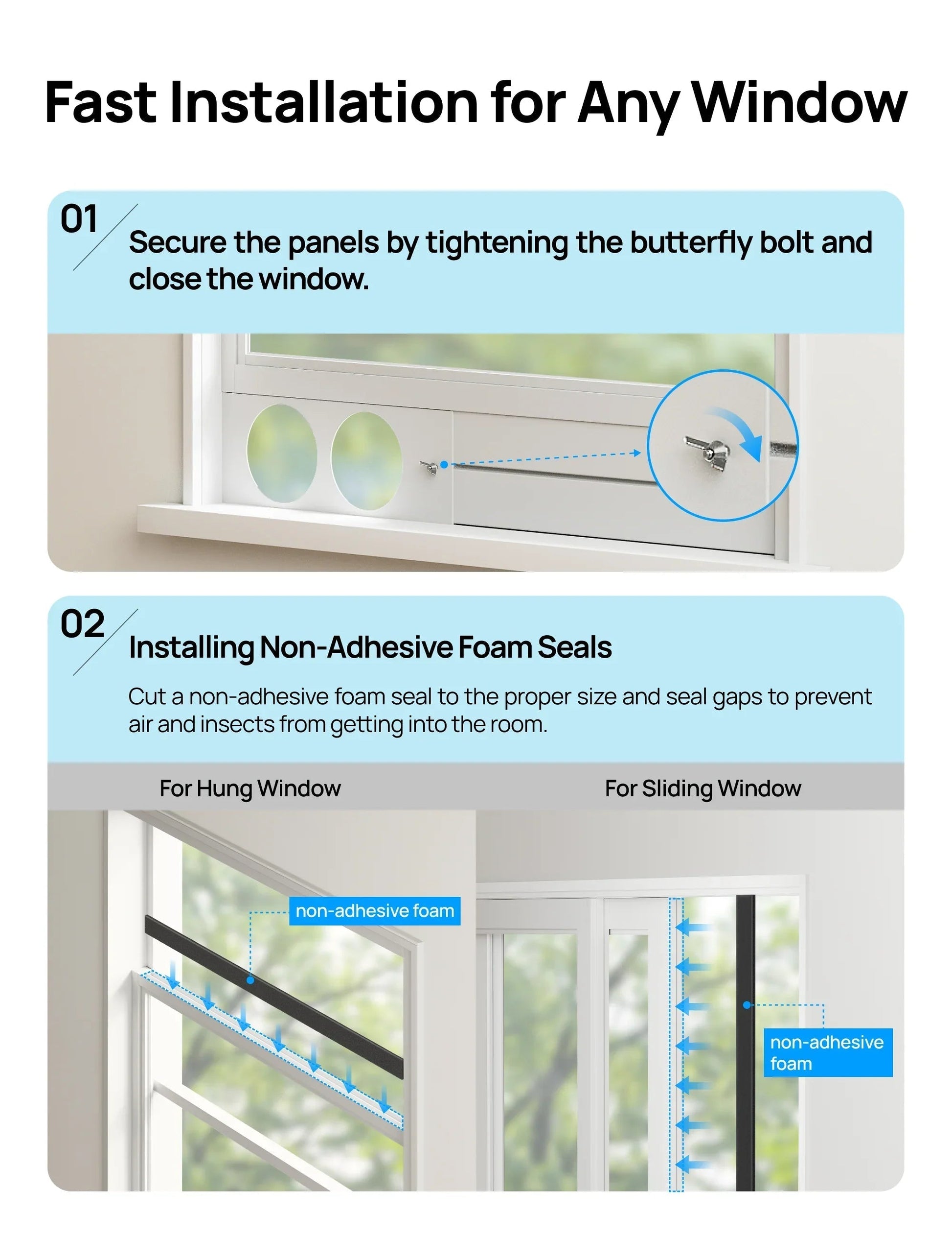 DREO Portable Air Conditioner Dual Hose Kit (AC318S & AC319S) - DREO