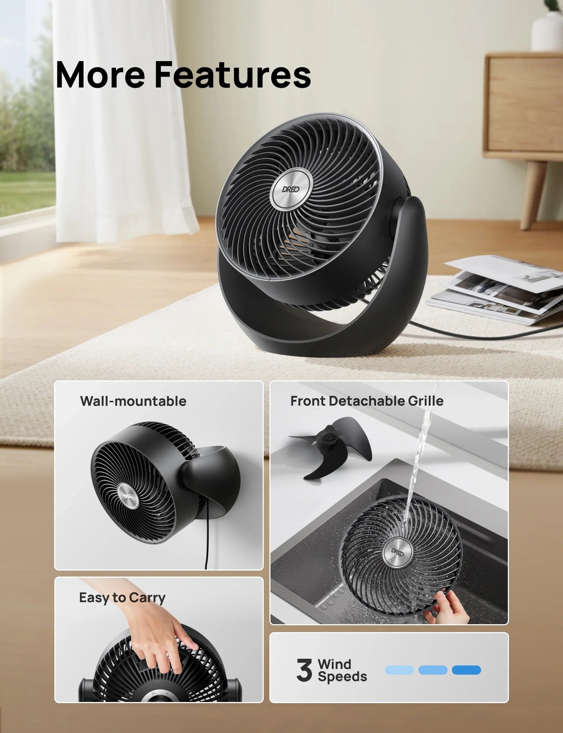 TurboPoly™ Table Fan 307 - DREO